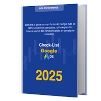 Couverture de l'ebook Checklist Google Ads 2025 avec points de contrôle essentiels
